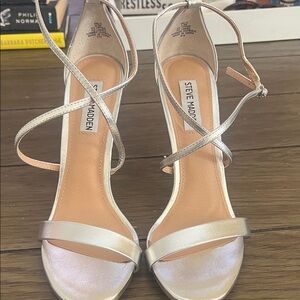 Steve Madden Women's Metallic Strappy Heels